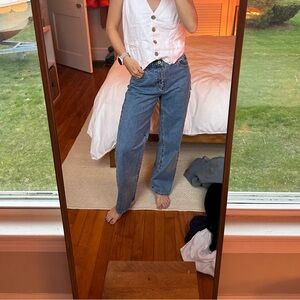 NWT A Brand petite Georgia slouch Jean